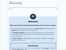 Tablet Screenshot of bestwirelessroutersnow.com